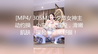 [MP4/ 305M] 七夕节女神主动约操，小蛮腰大屁股，滑嫩肌肤，操起来非常舒服！