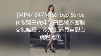 [MP4/ 847M]&nbsp;&nbsp;眼镜白虎妹，白色睡衣露脸交怼嘴爆，沙发上道具自慰白虎粉鲍鱼