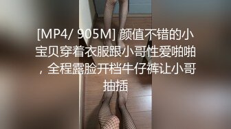 [MP4/ 905M] 颜值不错的小宝贝穿着衣服跟小哥性爱啪啪，全程露脸开档牛仔裤让小哥抽插