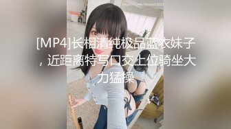 [MP4]长相清纯极品蓝衣妹子，近距离特写口交上位骑坐大力猛操