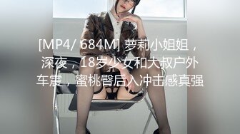 [MP4/ 684M] 萝莉小姐姐，深夜，18岁少女和大叔户外车震，蜜桃臀后入冲击感真强