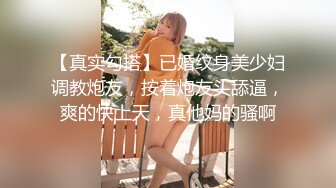 【真实勾搭】已婚纹身美少妇调教炮友，按着炮友头舔逼，爽的快上天，真他妈的骚啊